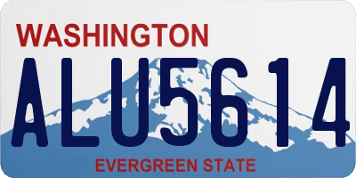 WA license plate ALU5614