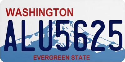 WA license plate ALU5625