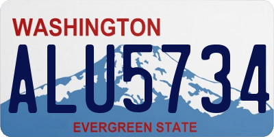 WA license plate ALU5734