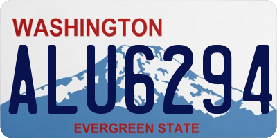 WA license plate ALU6294