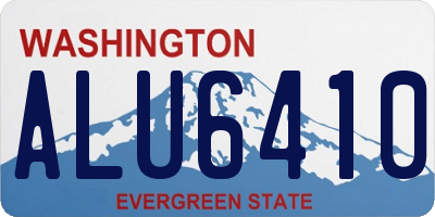 WA license plate ALU6410