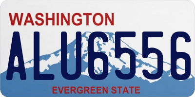 WA license plate ALU6556