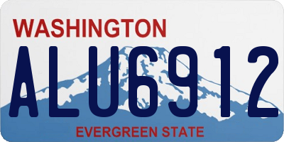 WA license plate ALU6912