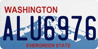 WA license plate ALU6976