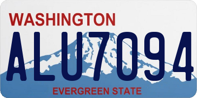 WA license plate ALU7094