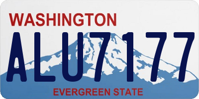 WA license plate ALU7177