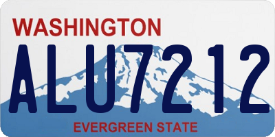 WA license plate ALU7212