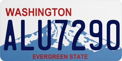 WA license plate ALU7290
