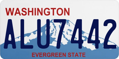 WA license plate ALU7442