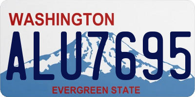 WA license plate ALU7695