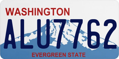 WA license plate ALU7762