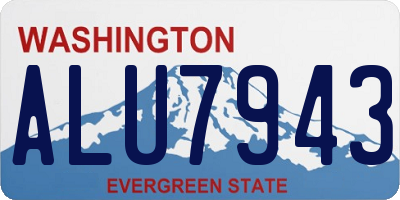 WA license plate ALU7943