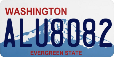 WA license plate ALU8082