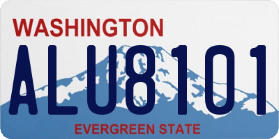 WA license plate ALU8101