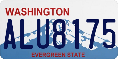 WA license plate ALU8175