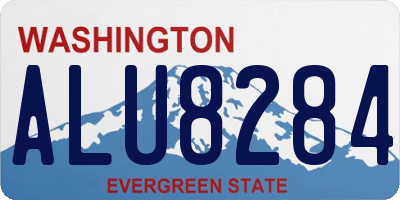 WA license plate ALU8284