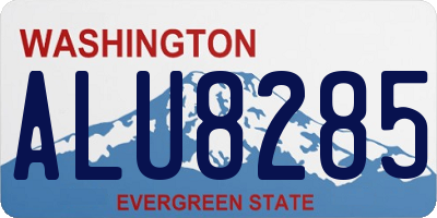 WA license plate ALU8285