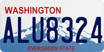 WA license plate ALU8324