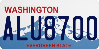 WA license plate ALU8700