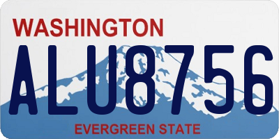 WA license plate ALU8756