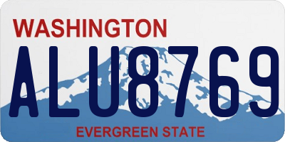 WA license plate ALU8769