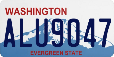 WA license plate ALU9047