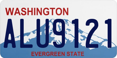WA license plate ALU9121