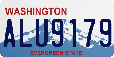 WA license plate ALU9179