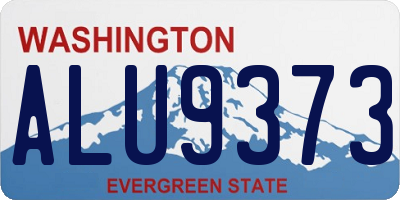 WA license plate ALU9373