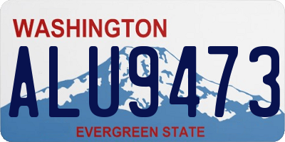 WA license plate ALU9473