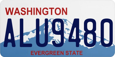 WA license plate ALU9480