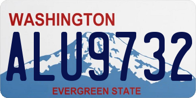WA license plate ALU9732