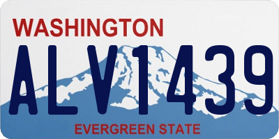 WA license plate ALV1439