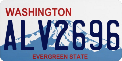 WA license plate ALV2696
