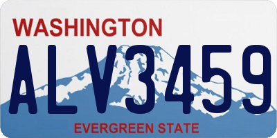 WA license plate ALV3459