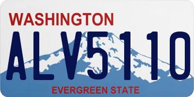 WA license plate ALV5110