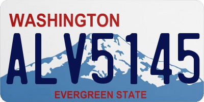 WA license plate ALV5145