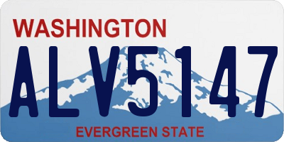 WA license plate ALV5147