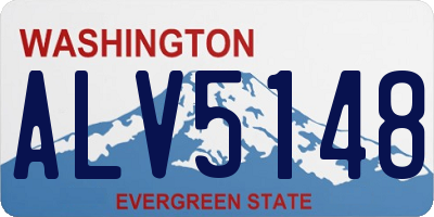 WA license plate ALV5148