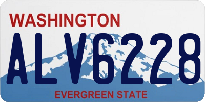 WA license plate ALV6228