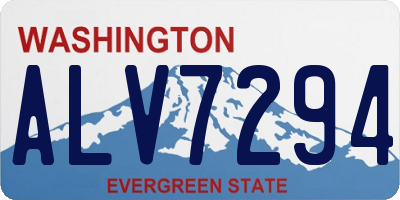 WA license plate ALV7294
