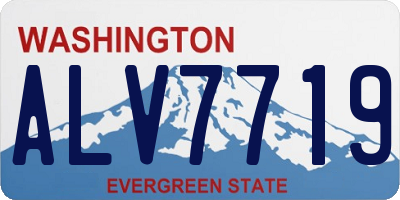 WA license plate ALV7719