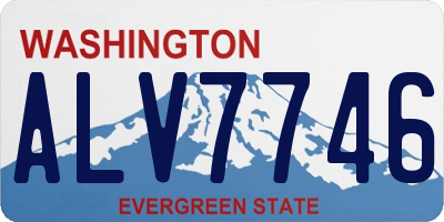 WA license plate ALV7746