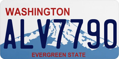 WA license plate ALV7790