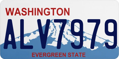WA license plate ALV7979