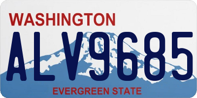 WA license plate ALV9685