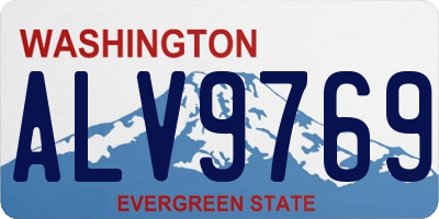 WA license plate ALV9769