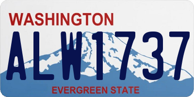WA license plate ALW1737