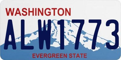 WA license plate ALW1773
