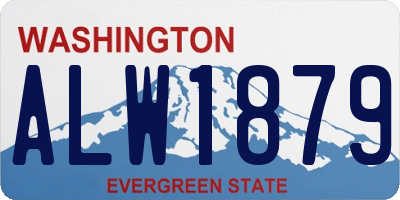 WA license plate ALW1879